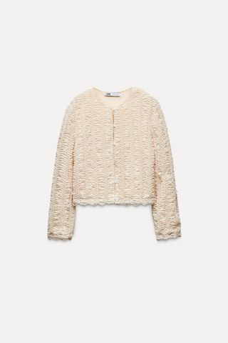 Zara, Structured Knit Cardigan