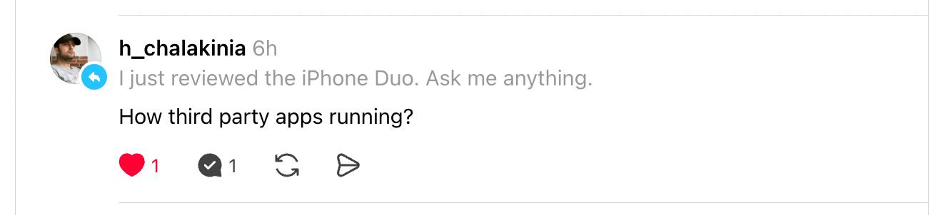 Apple iPhone Duo AMA