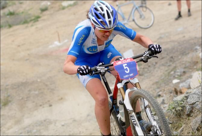 Georgia Gould (Luna) would have won the award for most tenacious rider of the day