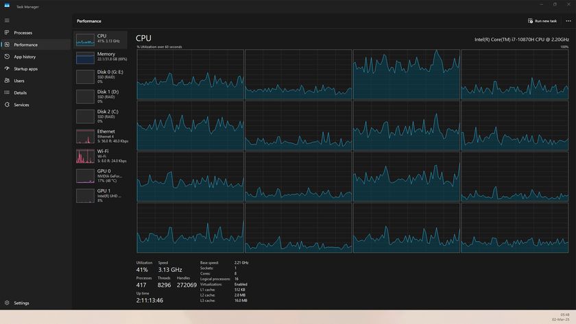 screenshot of Windows 11 Task Manager