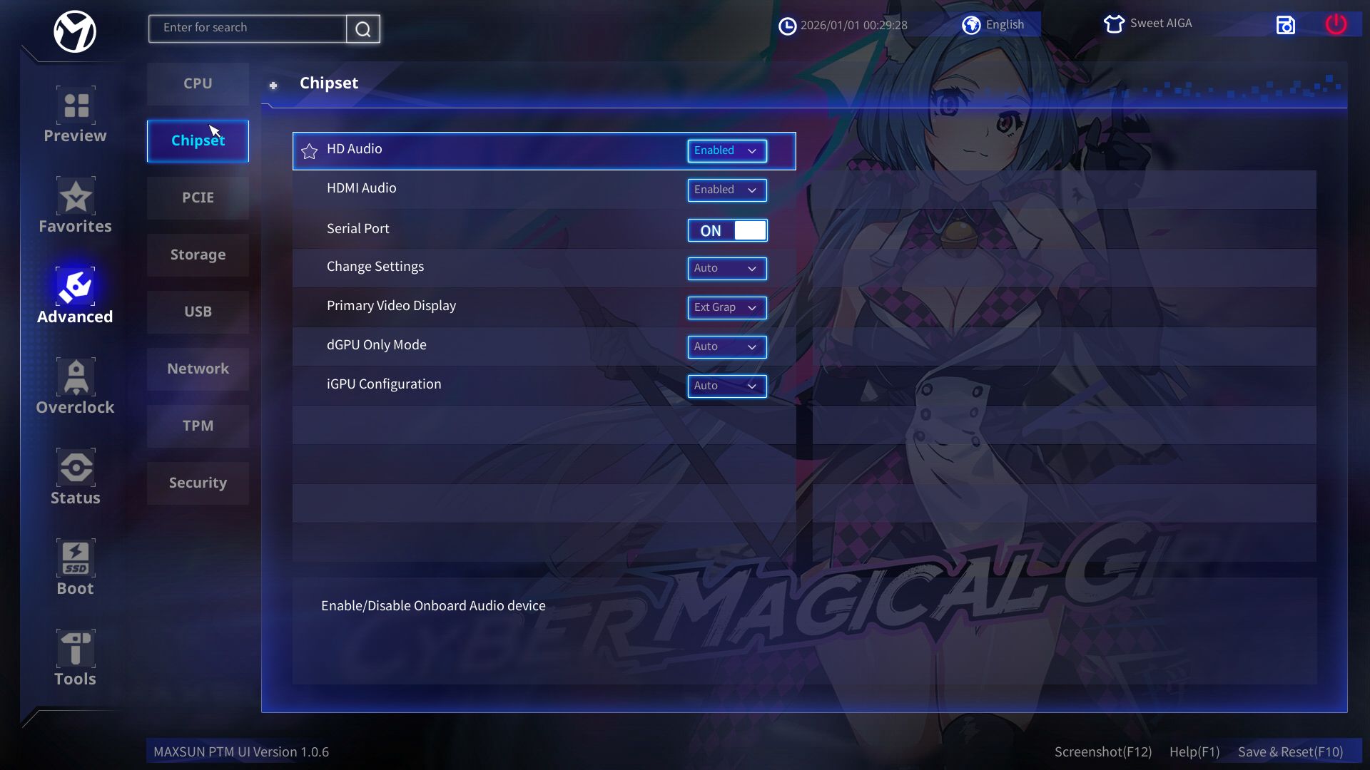 Maxsun Terminator B850M Pro II - BIOS