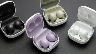 Samsung Galaxy Buds 2 in various colors