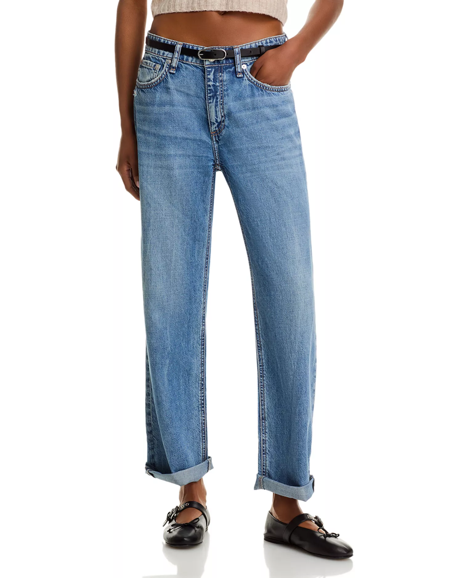 Featherweight Baggy Dre Low Rise Boyfriend Jeans in Orian