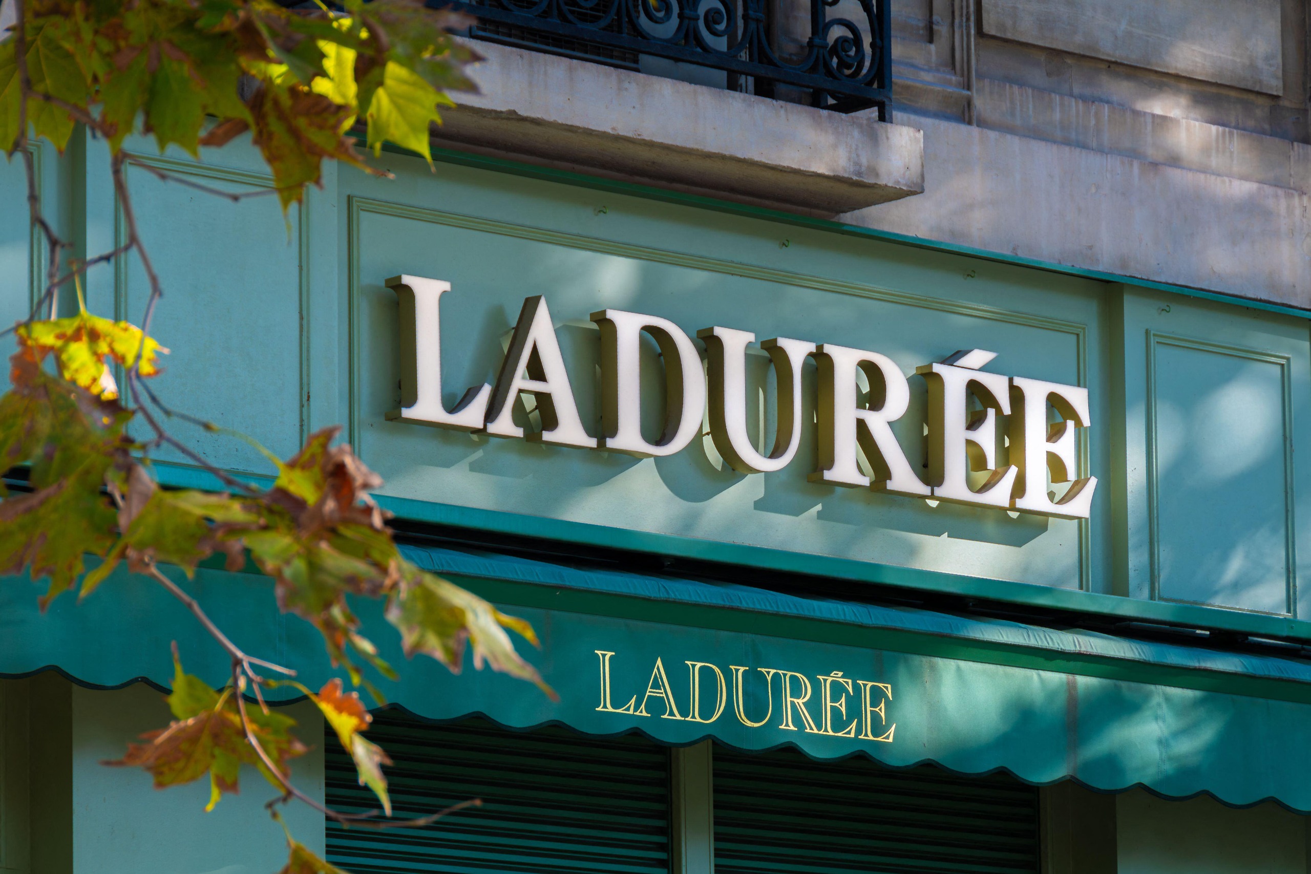 Close up of the shop sign for Ladur&amp;eacute;e