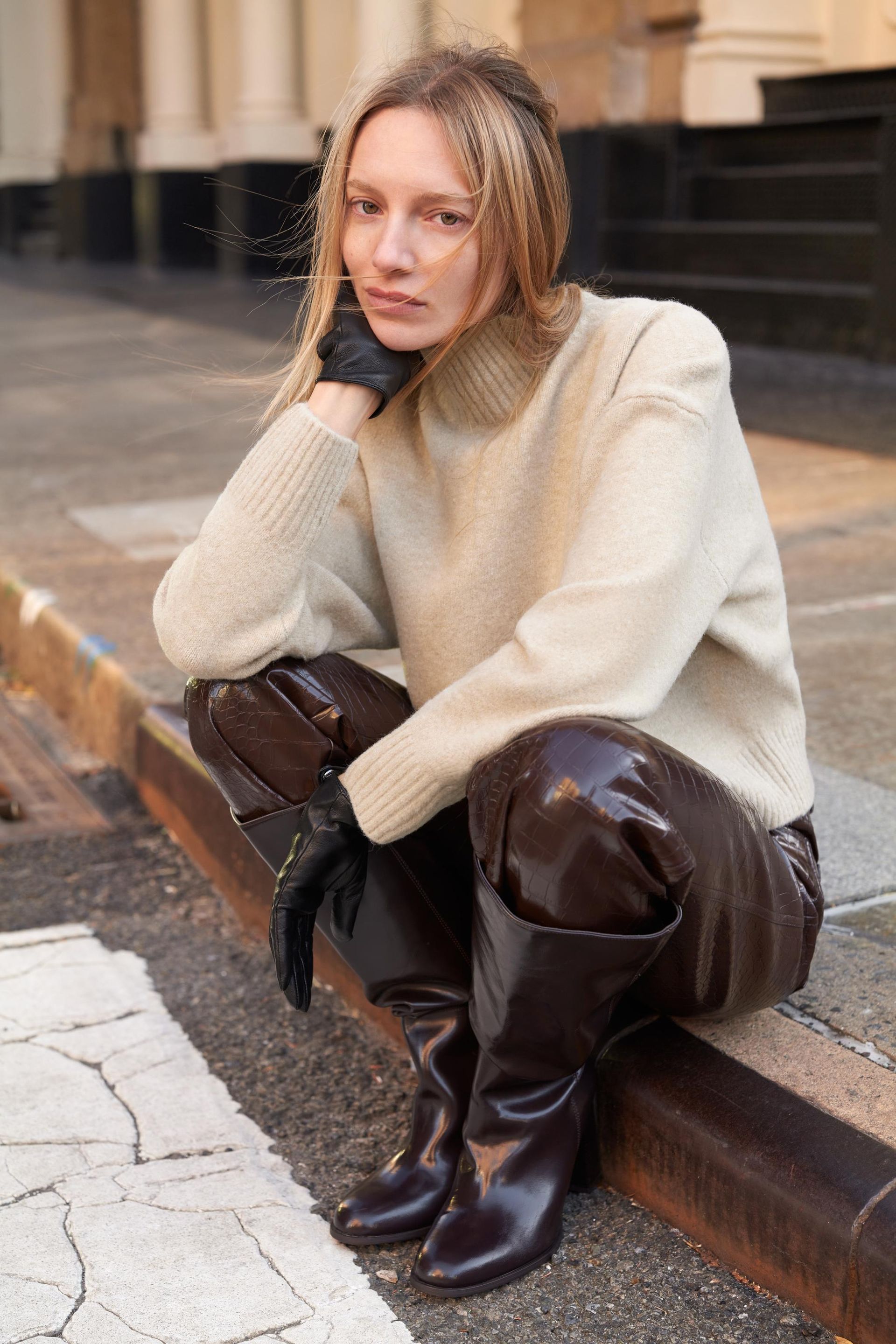 Soft Knit High Neck Jumper
