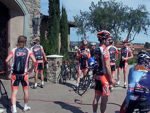 Getting set for a training ride