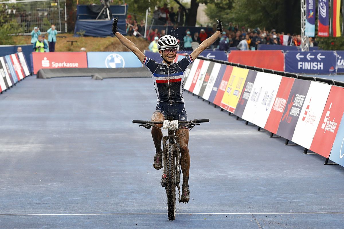 European Championships Munich 2022 - 2022 UEC Road Elite European Championships - Women's Cross-country - 21/08/2022 - Loana Lecomte (FRA) - photo Ivan Benedetto/UEC/SprintCyclingAgency&Acirc;&copy;2022