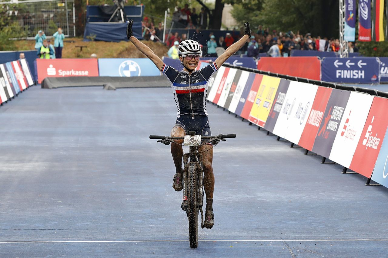 European Championships Munich 2022 - 2022 UEC Road Elite European Championships - Women's Cross-country - 21/08/2022 - Loana Lecomte (FRA) - photo Ivan Benedetto/UEC/SprintCyclingAgency&Acirc;&copy;2022
