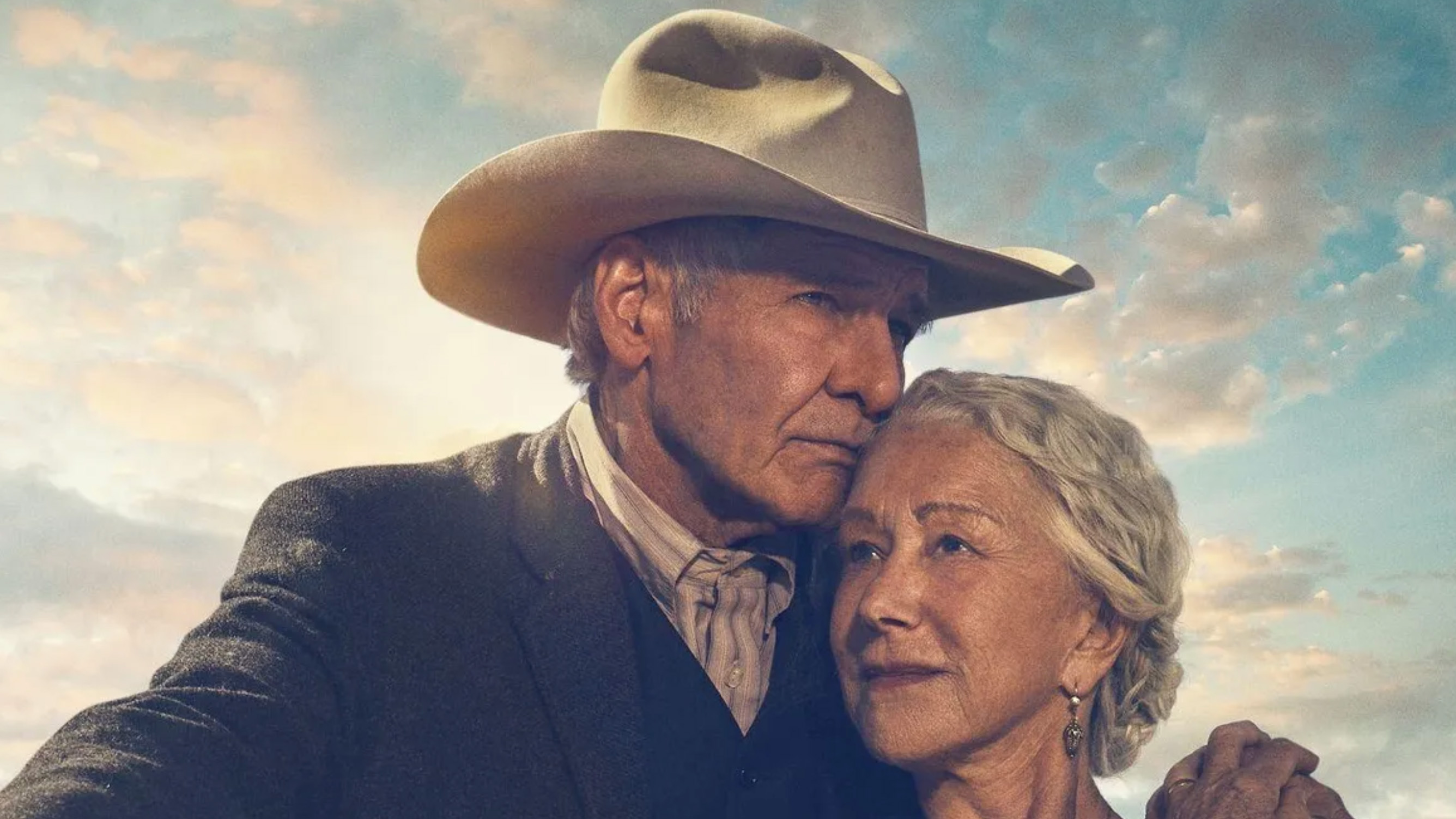 Harrison Ford as Jacob Dutton and Helen Mirren as Cara Dutton in 1923.