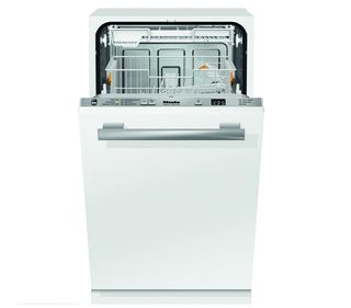 Miele G4782 SCVi Fully Integrated Slimline Dishwasher with door open
