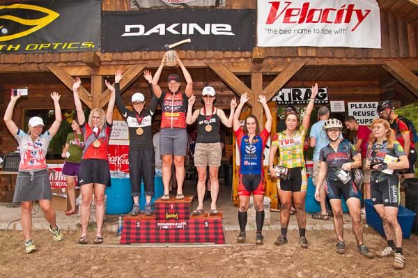 Elite women's podium Lumberjack 100