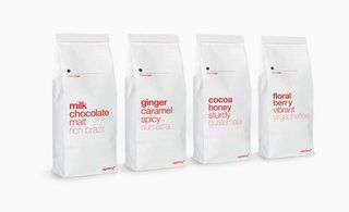 White coffee packaging