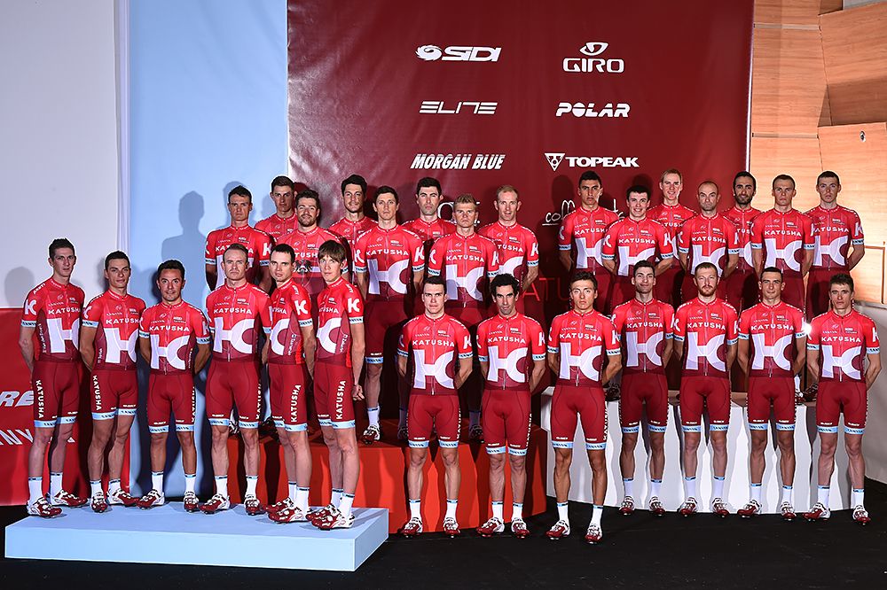 2016 Katusha team presented in their new kit