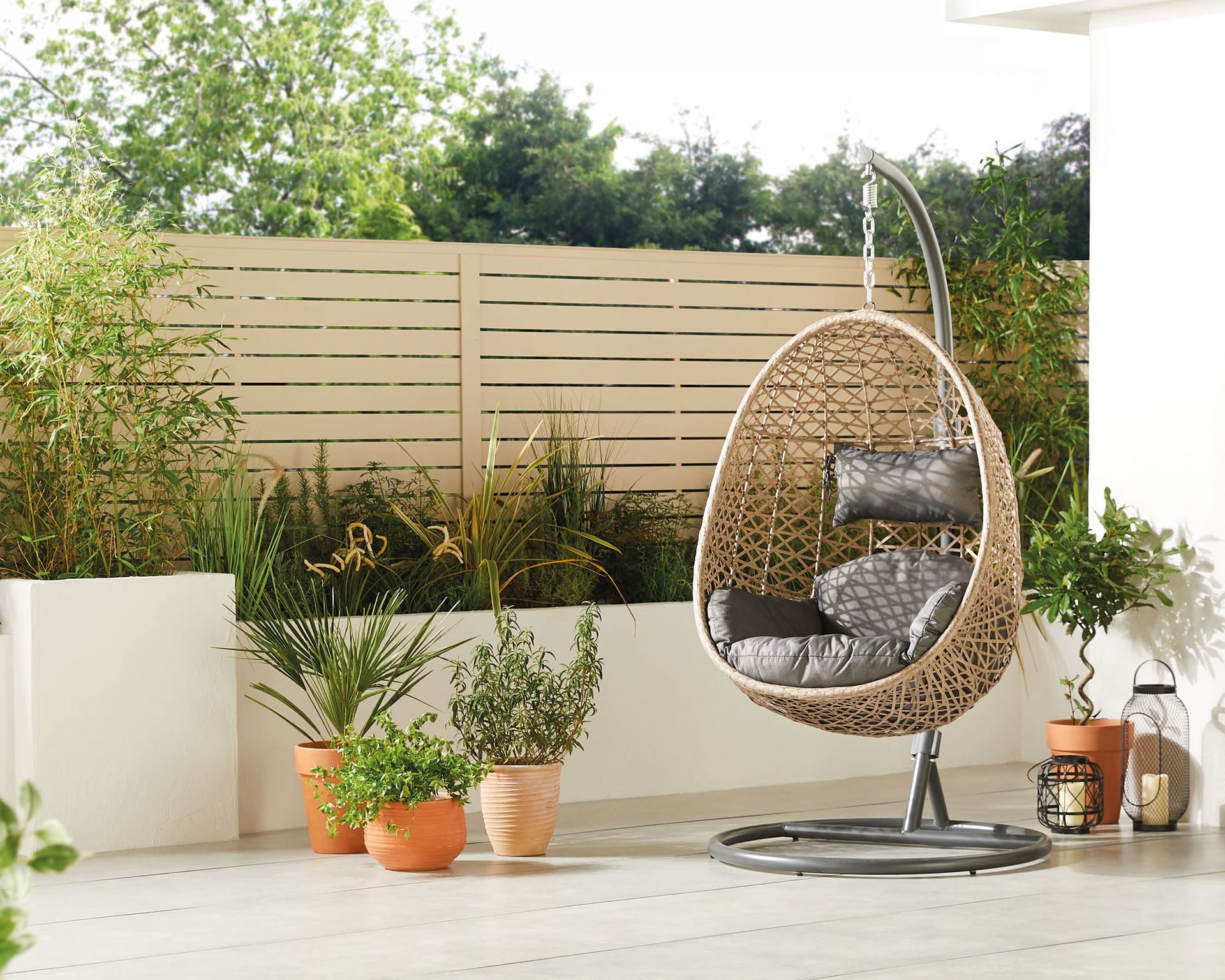 The Aldi hanging egg chair is back in stock this weekend Gardeningetc