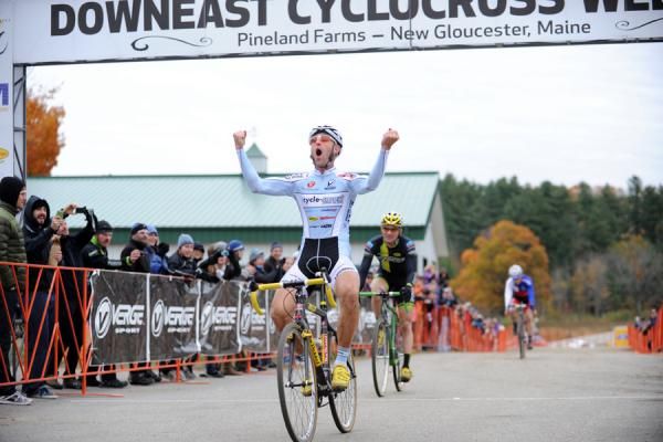 Myerson crossed the line ahead of McNicholas and Lindine.