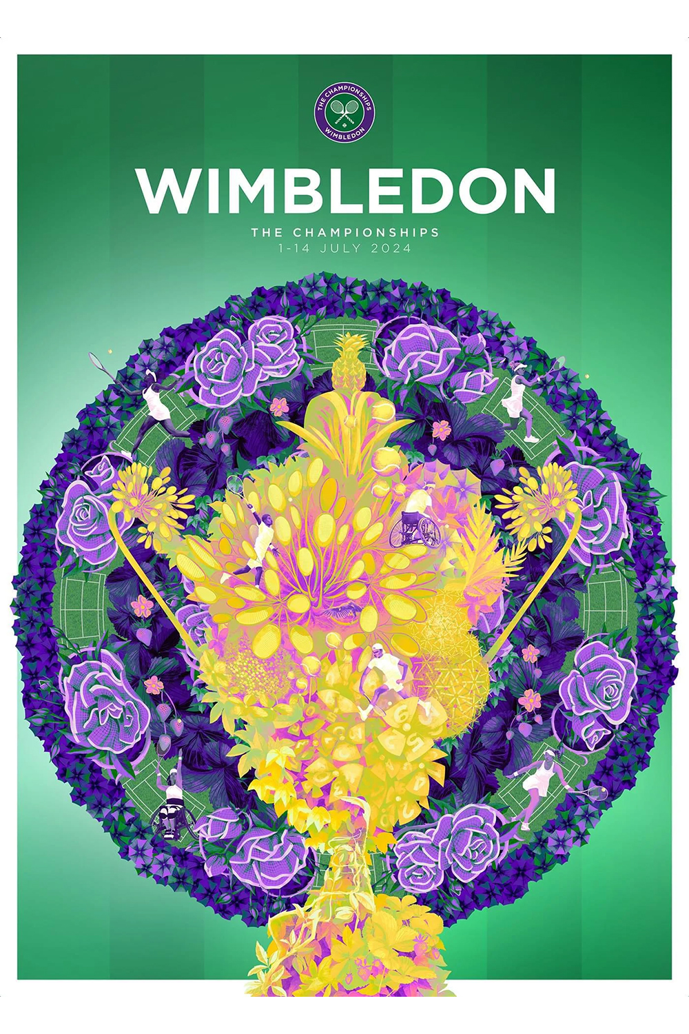 The Wimbledon 2024 poster