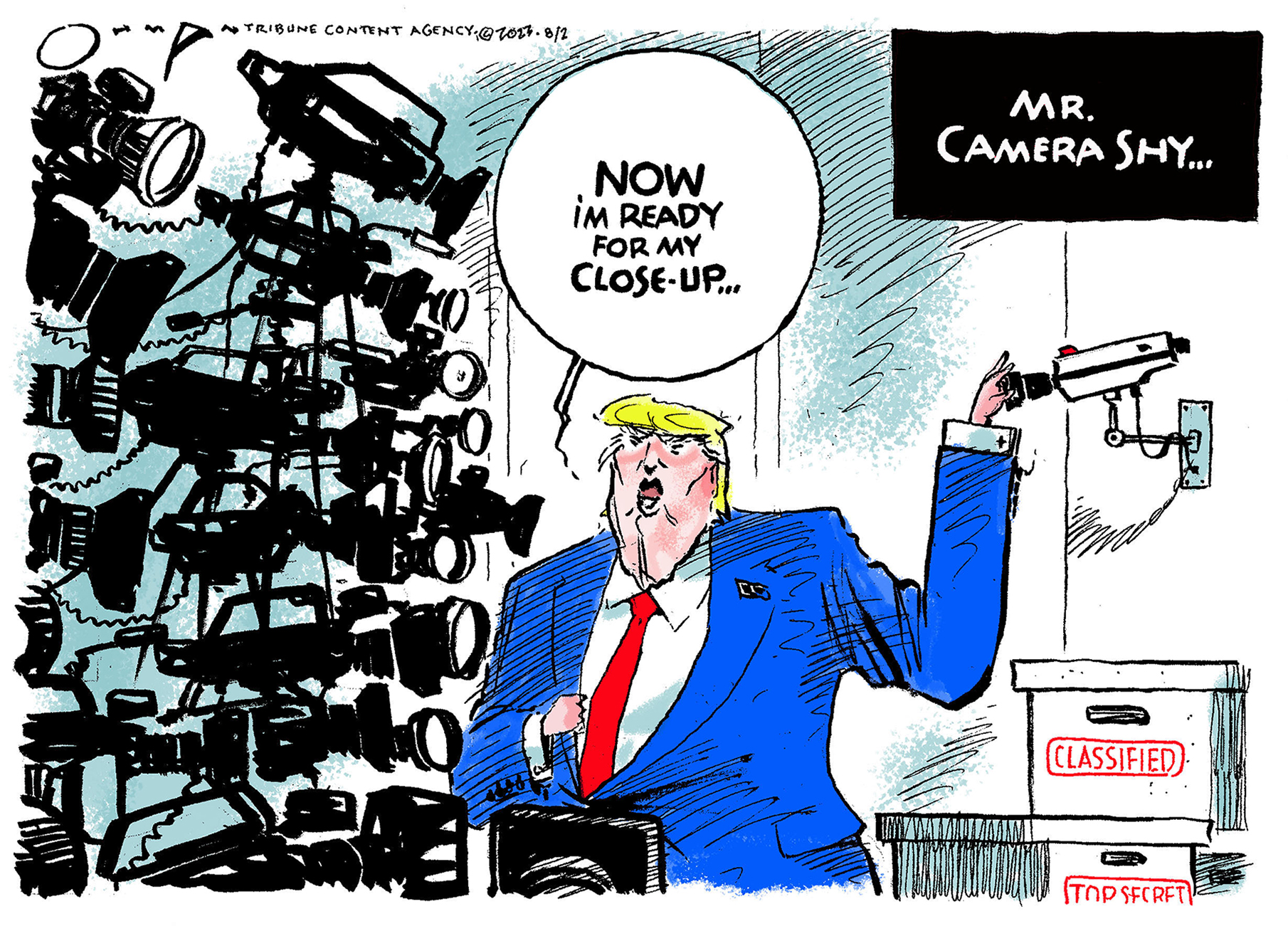 Cartoon: Camera shy?