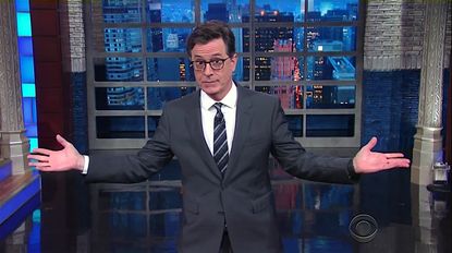 Stephen Colbert reacts to the Charlotte protests