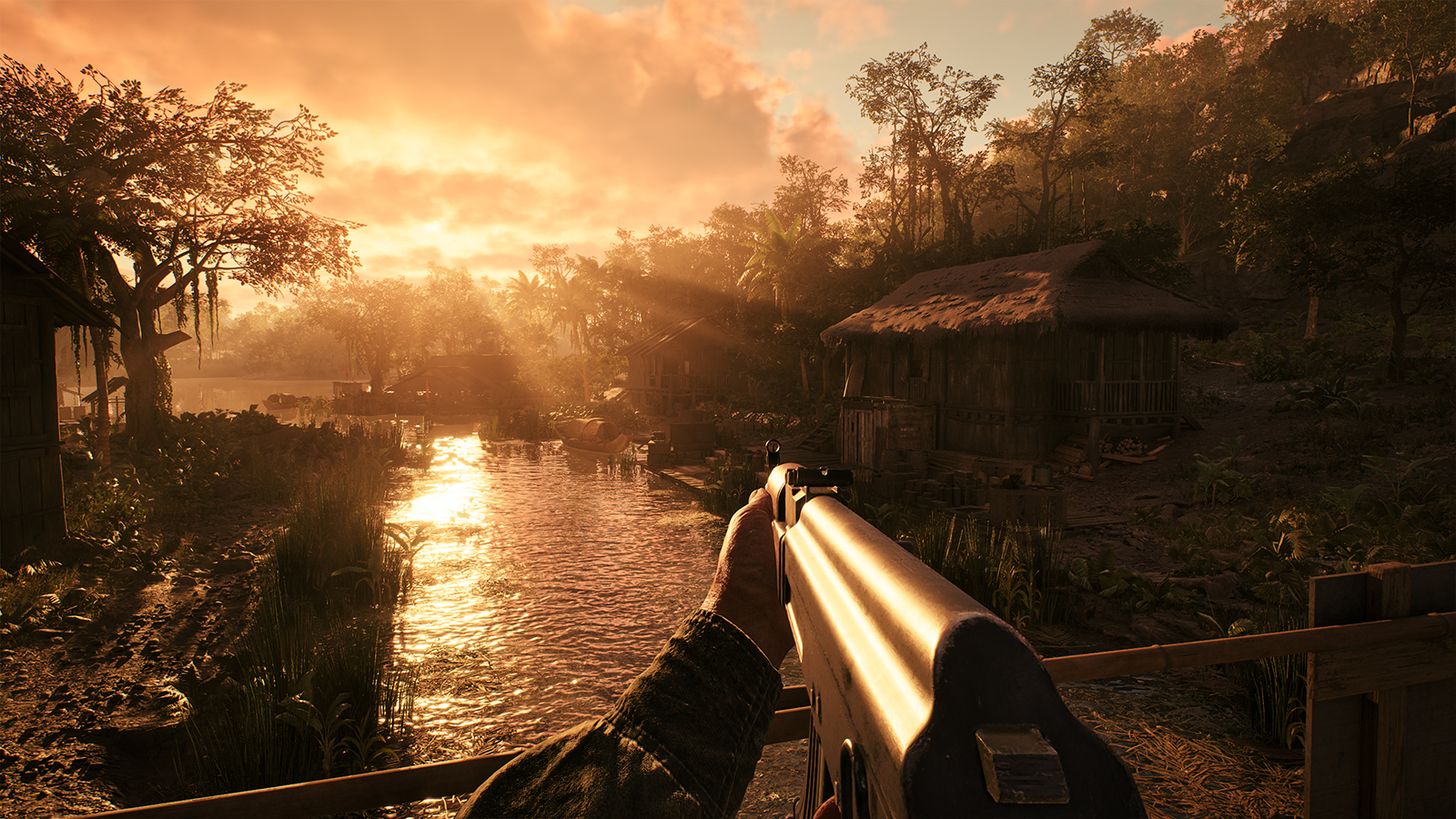 Screens from a game set in the Vietnam war
