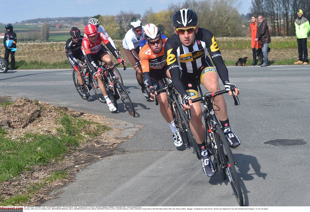Matt Brammeier leads the breakaway