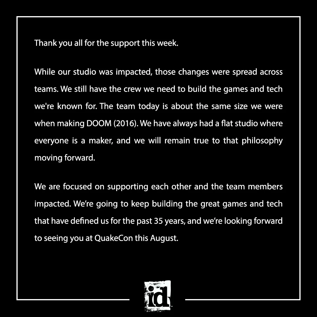 id software tweet