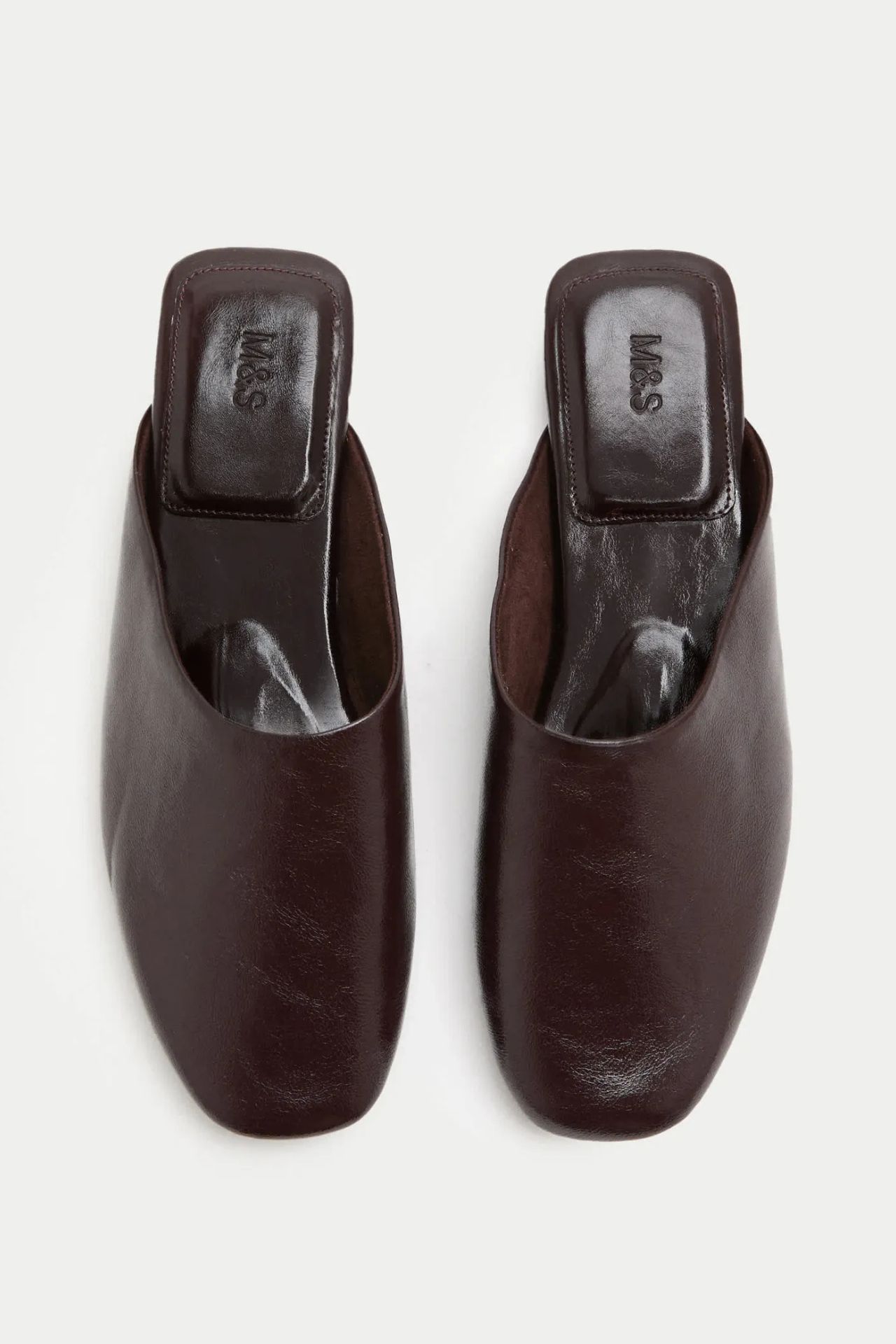 Slip on Flat Square Toe Mules