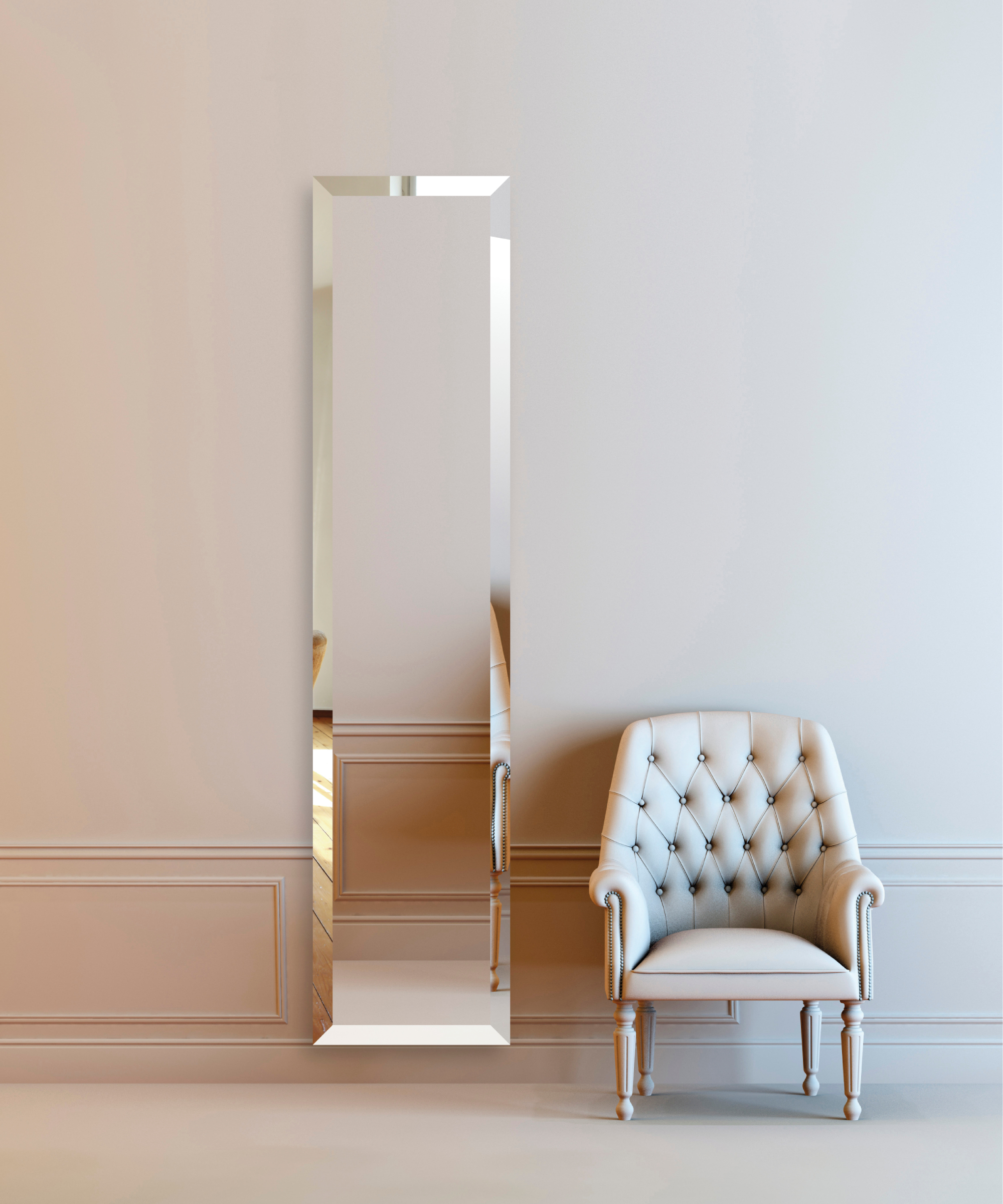 mirrored vertical radiator