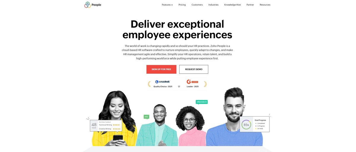 Zoho People Review Hero