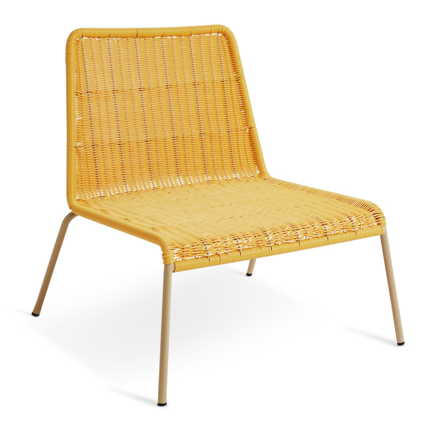Habitat Sona Rattan Effect Garden Chair - Yellow
