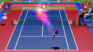 Pulling off a Zone Shot in Mario Tennis Aces
