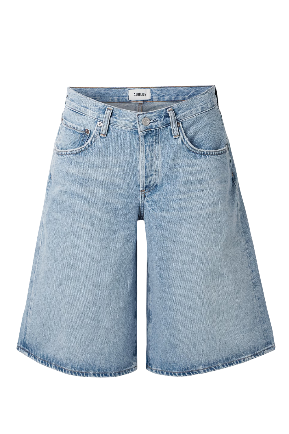 Baggy V-Waist Denim Shorts