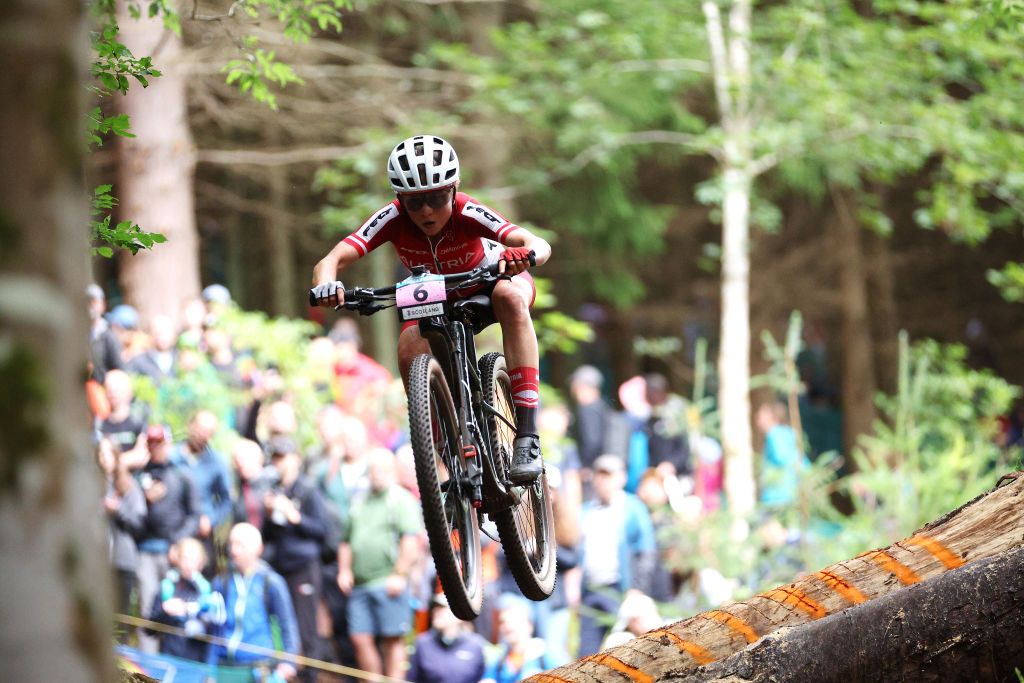 Mona Mitterwallner (Austria) ran out of steam in the final laps and finished fourth