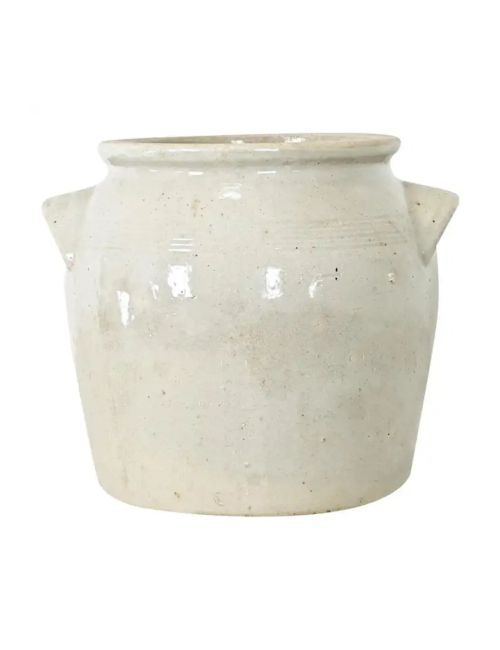 French Vintage Stoneware Confit Crock