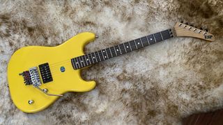 Bruce Kulick's ESP M-1 Banana electric guitar