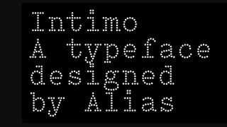 Intimo, one of the best typewriter fonts