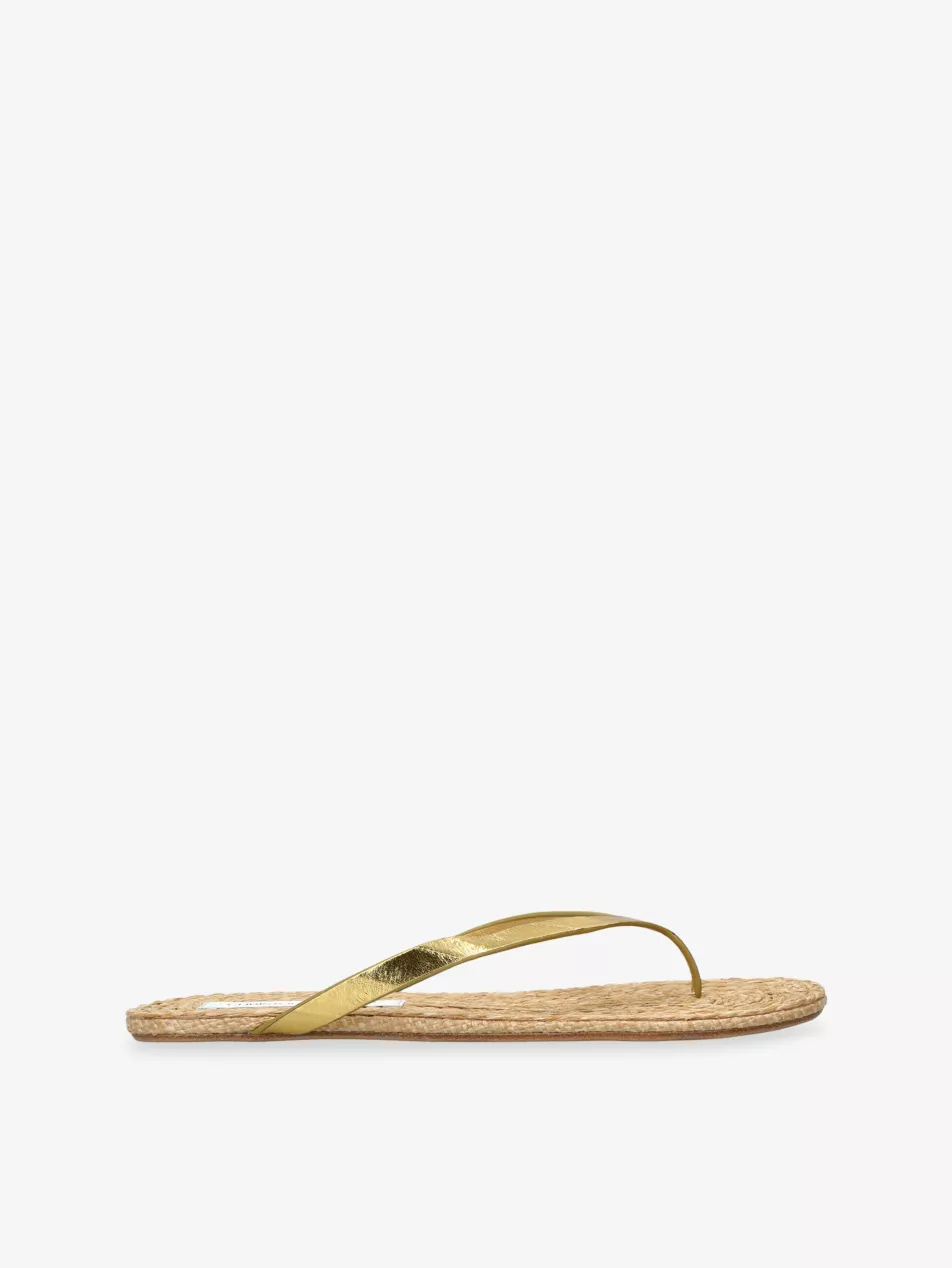 Palma Raffia Flip Flops - Eur 36 / 3 Uk Women