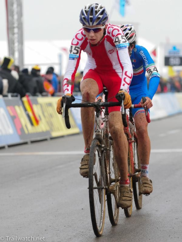 Piotr Konwa (Poland) coming through the start/finish with one lap to go