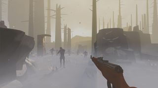 The best PSVR 2 games; zombies emerge from a foggy forest