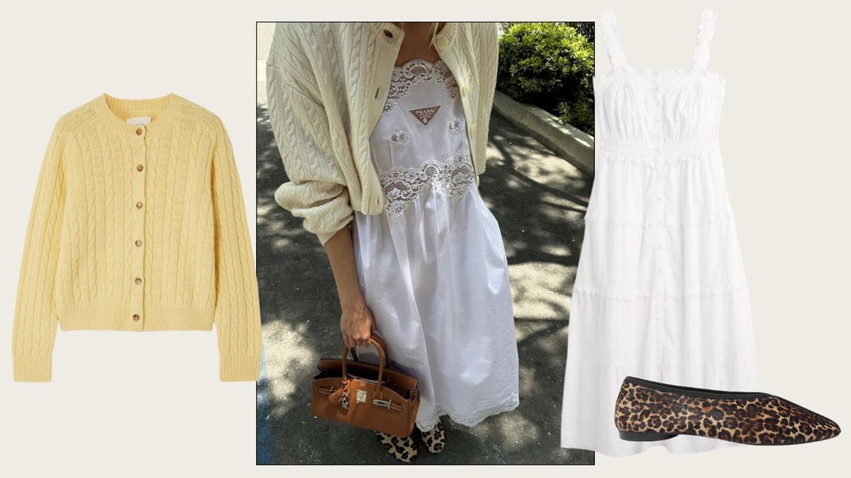 Two Easy, On-Trend Updates That Make White Summer Dresses Much Less "Predictable" and "Boring"