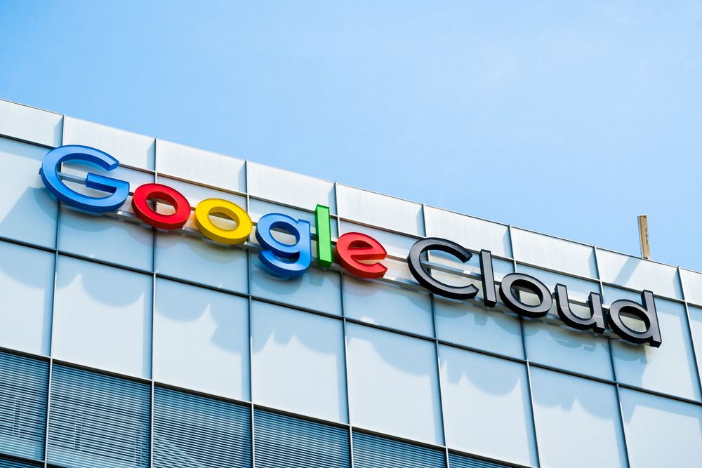 The Google Cloud headquarters from below