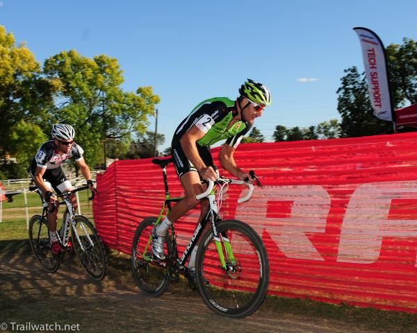 Ryan Trebon (Cannondale) and Lukas Fl&uuml;ckiger were quite aware that Powers was chasing