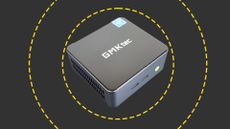 The GMKtec NucBox G1 on the ITPro background