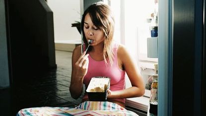 woman eating