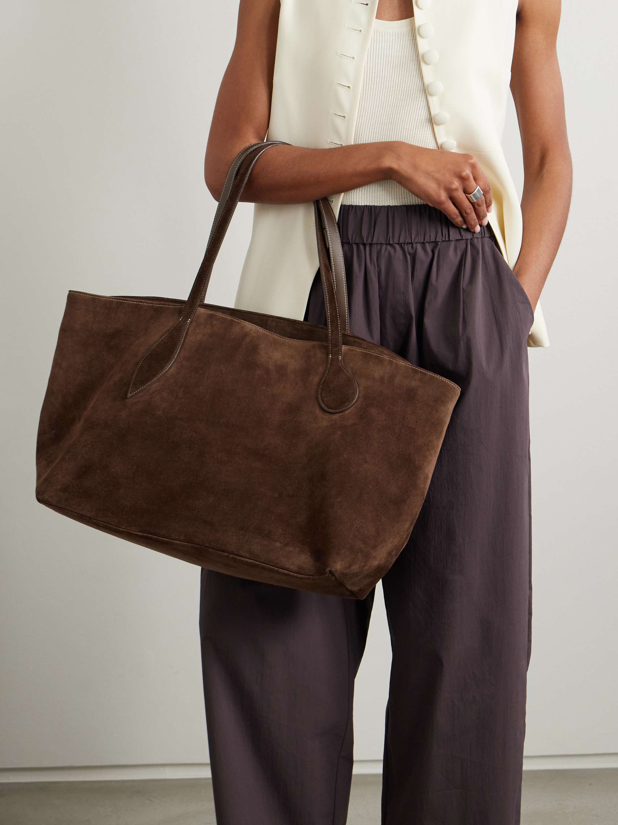 Mega Sprout Suede Tote