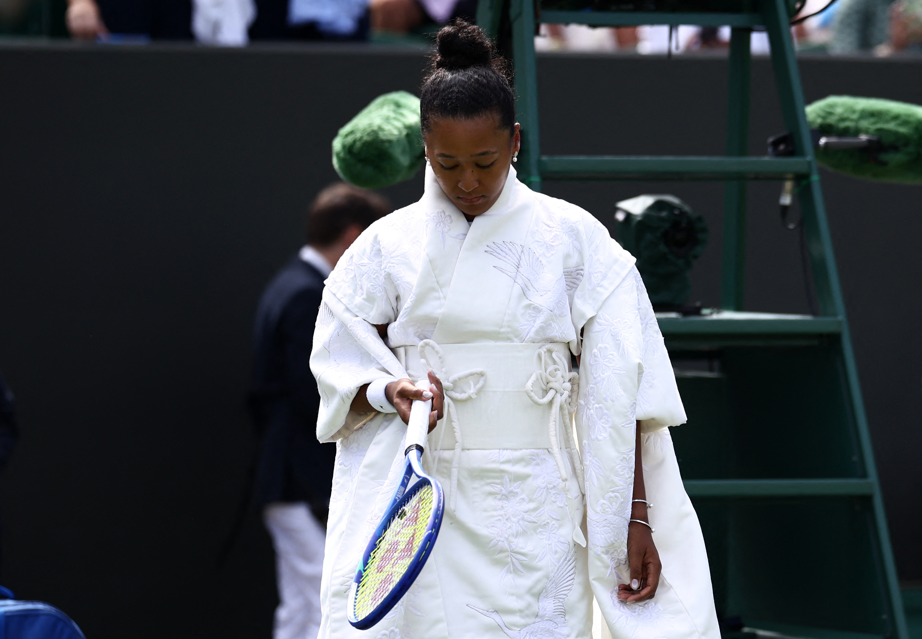 Naomi Osaka Wimbledon entrance outfit