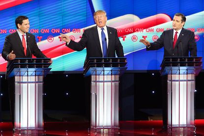  Republican presidential candidates, Sen. Marco Rubio (R-FL), Donald Trump and Sen. Ted Cruz (R-TX) will debate once again. 