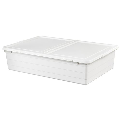 Sockerbit Storage Box With Lid - White 50 x 77 x 19cm