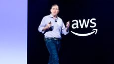 AWS CEO Matt Garman pictured on stage during the opening keynote at AWS re:Invent 2025, hosted at the Venetian Hotel and Casino in Las Vegas, Nevada.