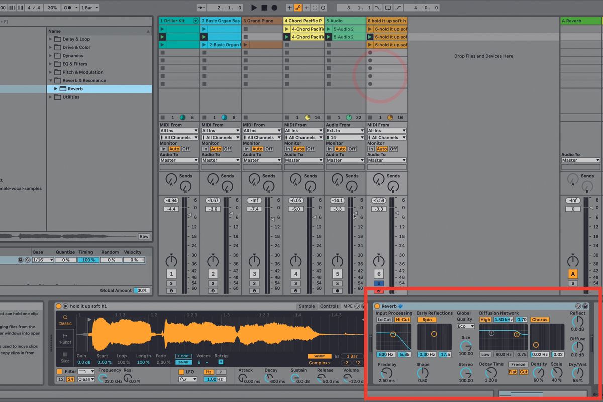 How to make a track in Ableton Live 11 Lite using audio effects MusicRadar