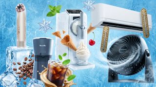 A collection of fans, air conditioning and kitchen appliances to keep you cool in the summer